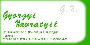 gyorgyi navratyil business card
